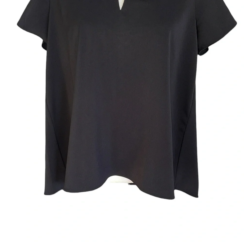 Gretchen Scott Black Short Sleeve Swing Top - S - Picture 4 of 10